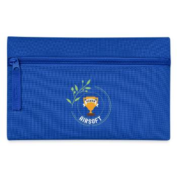 Airsoft Siegerin Gewinner Turnier Meisterschaft - Federtasche - Royalblau - Vorne