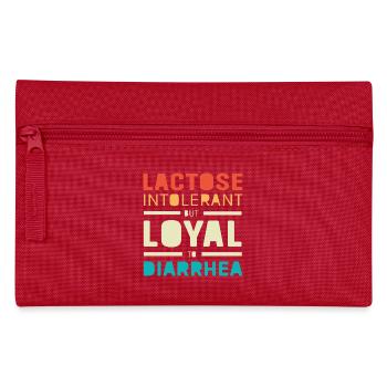 Milch Allergie Laktose Intoleranz Blähungen - Federtasche - Rot - Vorne