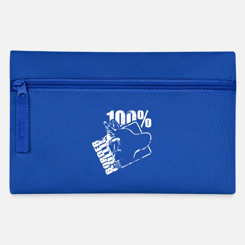 100 Border collie - Trousse - bleu royal