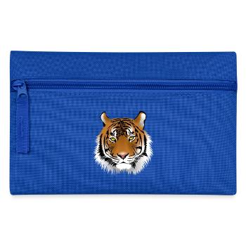 bengal tiger cat head sabre toothed62 - Federtasche - Royalblau - Vorne