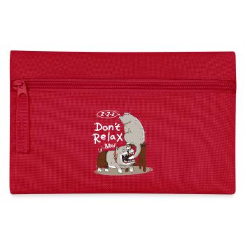 Dog eggs sleeping cat - Pencil Case - red - Front