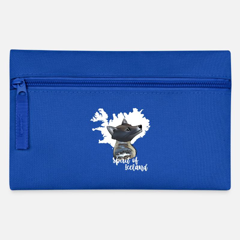 Polarfuchs Island - Federtasche - Royalblau