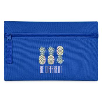 L'ananas soit différent - Trousse - bleu royal - Devant