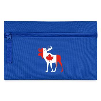 Elch Kanada - Federtasche - Royalblau - Vorne