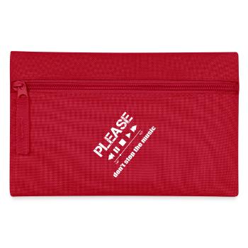 Please dont stop the music - Federtasche - Rot - Vorne