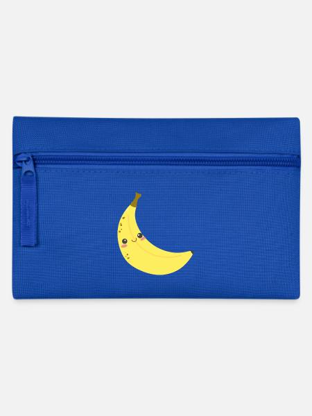 Happy Banane optimal für Kinder - Federtasche - Royalblau