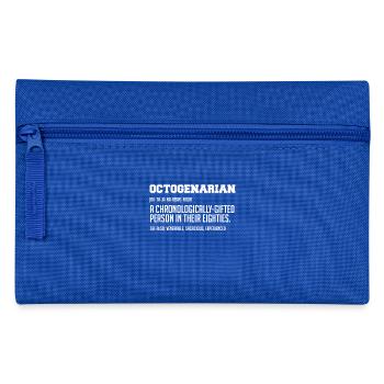 OCTOGENERIAN | 80e ANNIVERSAIRE CADEAU AMUSANT - Trousse - bleu royal - Devant