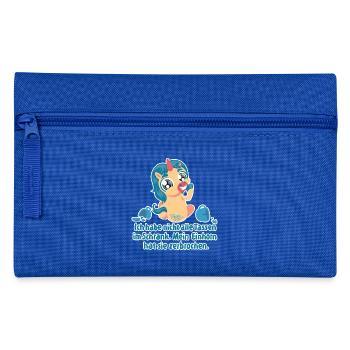 Mein Einhorn hat sie zerbrochen. - Federtasche - Royalblau - Vorne
