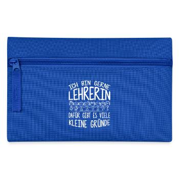 Kleine Gründe - Lehrerin - Federtasche - Royalblau - Vorne