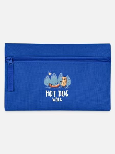 Hot dog funny funny Funny shirt gift birth - Pencil Case - royal blue