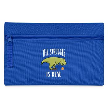 Dinosaurier Burger lustig T-Rex Geschenk Geburt - Pencil Case - royal blue - Front
