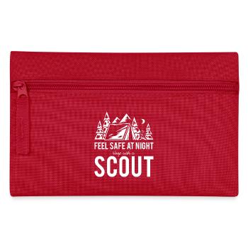 Pfadfinder, Scout, Wölfling, Rover, Geschenk - Federtasche - Rot - Vorne