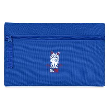Katze böse angry Katzen Miau Katzenhalter Geschenk - Federtasche - Royalblau - Vorne