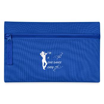 ima line dancelady - Pencil Case - royal blue - Front