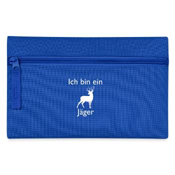 ich bin ein jäger - Federtasche - Royalblau - Vorne