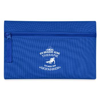 Ski Therapie - Federtasche - Royalblau - Vorne