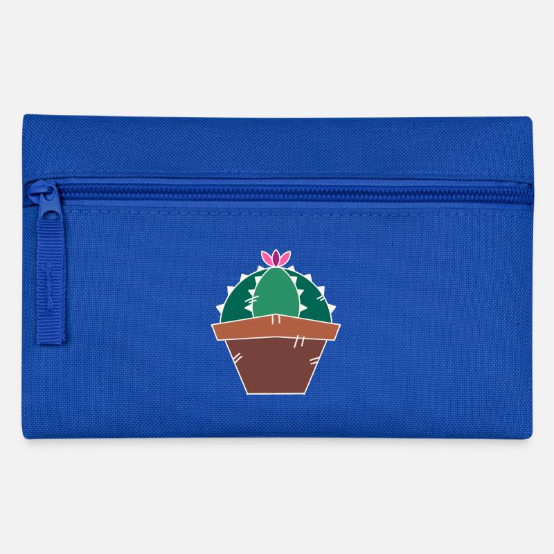 Cactus Succulent - Pencil Case - royal blue