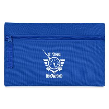 2Takt Inferno Logo Weiß - Federtasche - Royalblau - Vorne