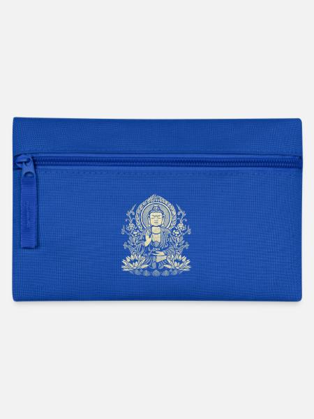 Gautama Buddha Yellow - Pencil Case - royal blue