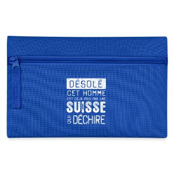 Desole cet homme est pris par une Suisse - Trousse - bleu royal - Devant