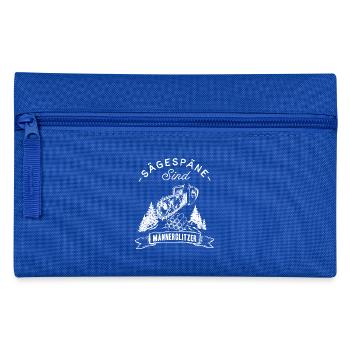 Männerglitzer - Federtasche - Royalblau - Vorne
