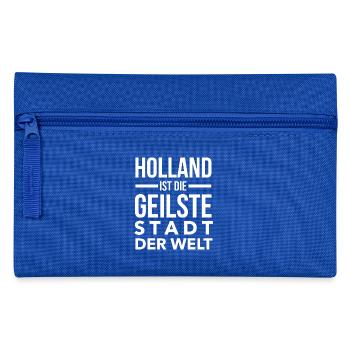 Holland ist die geilste Stadt der Welt. - Federtasche - Royalblau - Vorne
