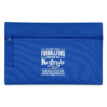 Fußball Karlsruhe - Federtasche - Royalblau - Vorne