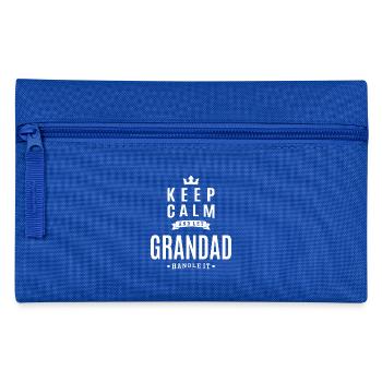 Let Grandad Handle It - Pencil Case - royal blue - Front