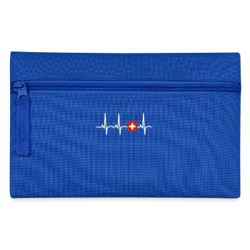SUISSE rythme cardiaque EKG - Trousse - bleu royal - Devant