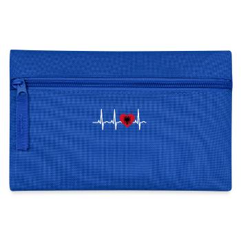 I LOVE ekg heartbeat Albanie Albania - Trousse - bleu royal - Devant