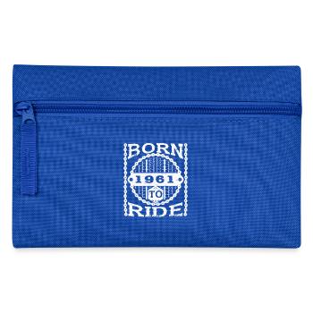 motard né tour cadeau d'anniversaire vélo 1961 - Trousse - bleu royal - Devant