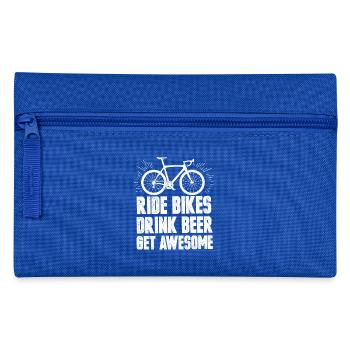 Bike bike father funny gift christmas - Pencil Case - royal blue - Front
