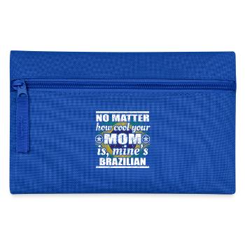 no matter mom cool mother gift brazil png - Pencil Case - royal blue - Front