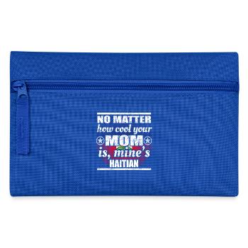 no matter mom cool mother poison Haiti png - Pencil Case - royal blue - Front
