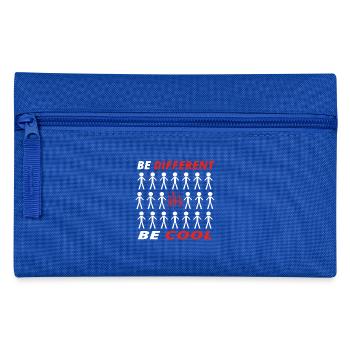 BE DIFFERENT anders cool cadeau trumpet trompette - Trousse - bleu royal - Devant