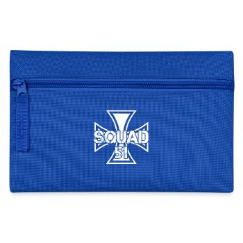 Biker paintball motorcycle squad team team club 51 - Pencil Case - royal blue - Front