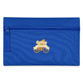 Abhaengig addiction geschenk hobby bycicle fahrrad - Federtasche - Royalblau - Vorne