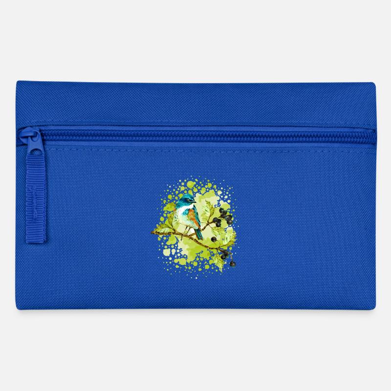 Vogel - Federtasche - Royalblau