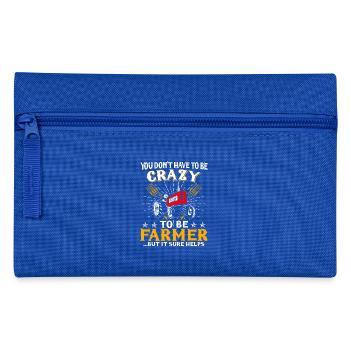 Tractor Shirt · Agriculture · It helps - Pencil Case - royal blue - Front