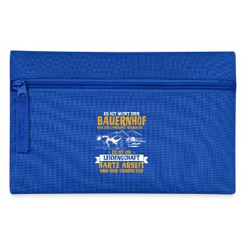 Farmer's Shirt Agriculture farm - Pencil Case - royal blue - Front