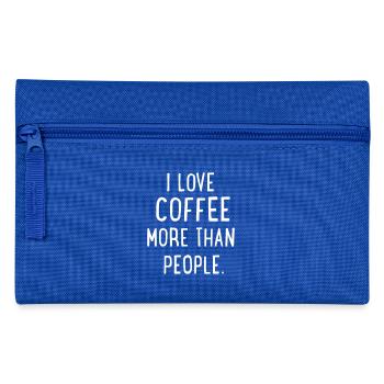 Kaffee - Federtasche - Royalblau - Vorne