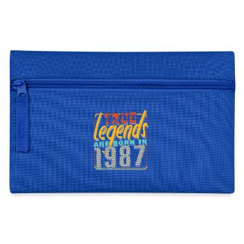 True legends are born in 1987 Vintage anniversaire - Trousse - bleu royal - Devant