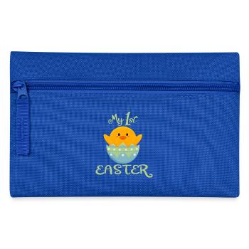 Joyeuses Pâques Premier poussin de Pâques - Trousse - bleu royal - Devant