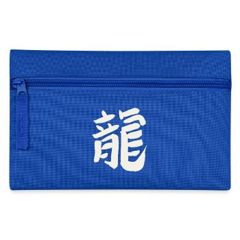 Drache (Japanisches Schriftzeichen) KANJI - Federtasche - Royalblau - Vorne
