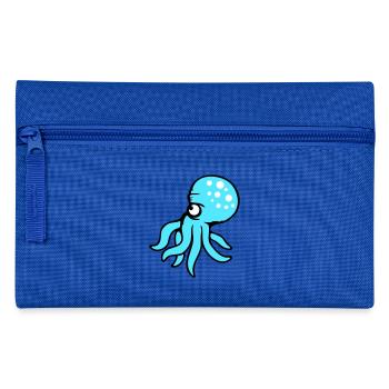 Oktopus Kraken Tintenfisch Kopffüßer böser Blick - Federtasche - Royalblau - Vorne