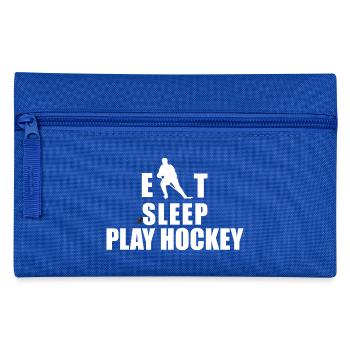 Hockey Eat Sleep Play Hockey - Pencil Case - royal blue - Front