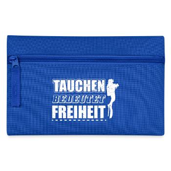 Lustiges Taucher Tauchen Shirt Tauchen Bedeutet - Federtasche - Royalblau - Vorne