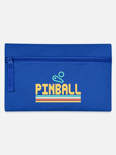 Pinball - Flipperautomat Flipper spielen Pixel - Federtasche - Royalblau