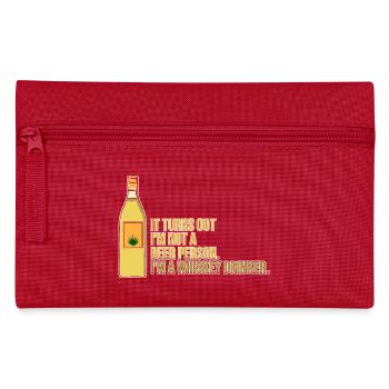 Whiskey Saying Whiskey Drinker Whiskey Lovers - Pencil Case - red - Front