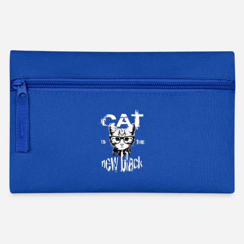 Cat is the new black - Pencil Case - royal blue